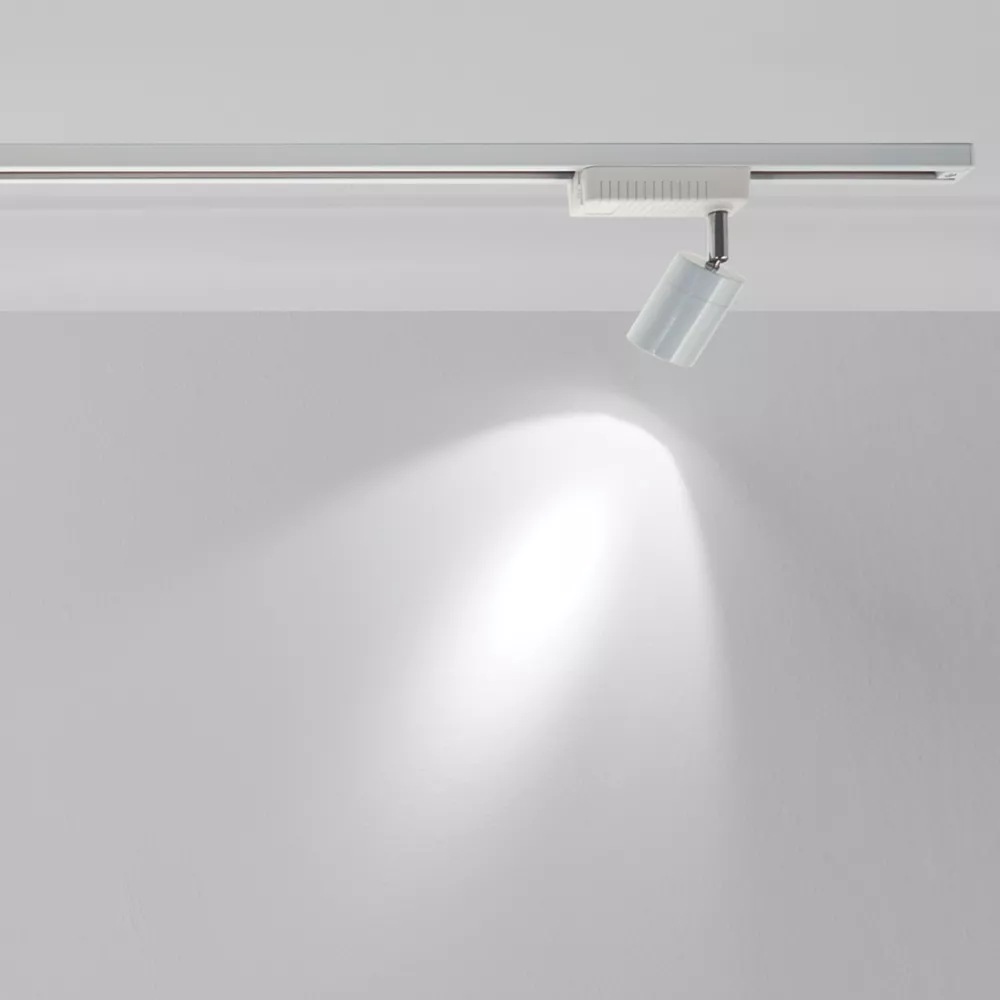 Saxby Cora LED 1-Circuit Track Spotlight Gloss White 7W 585lm - Image 2