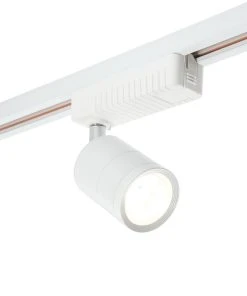 Saxby Cora LED 1-Circuit Track Spotlight Gloss White 7W 585lm