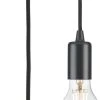 Knightsbridge 8270LAT Contemporary Long Pendant Anthracite