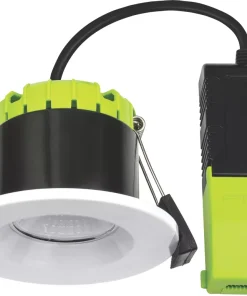 Luceco FType Compact Regressed Fixed Fire Rated LED Downlight White 4W 400lm