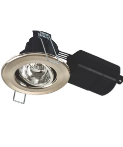 Collingwood H4 Adjustable Fire Rated LED Downlight Brushed Steel 8.5W 650lm