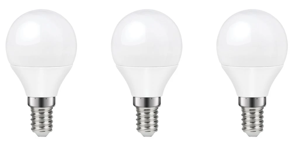 LAP SES Mini Globe LED Light Bulb 250lm 2.2W 3 Pack
