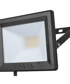 Luceco Eco Slimline Outdoor LED Floodlight Black 30W 2400lm