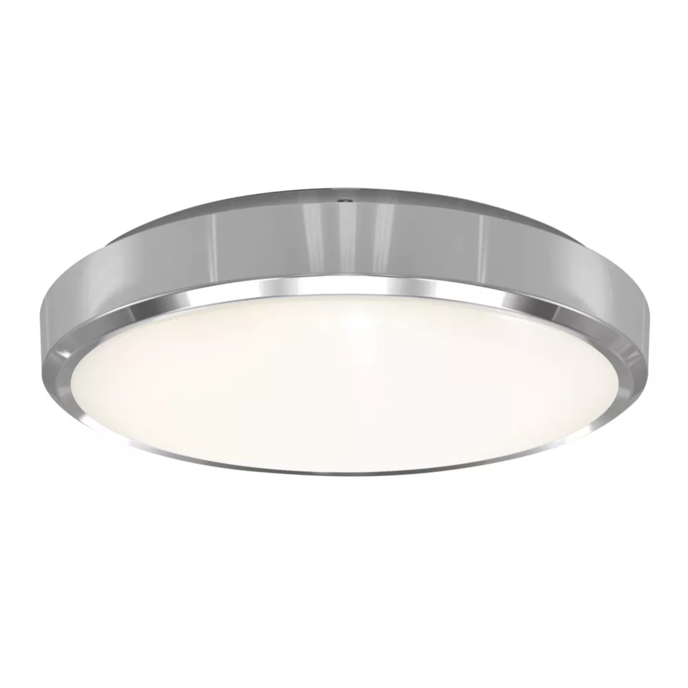 4lite LED Wall/Ceiling Light With Microwave Sensor Chrome 18W 1847lm - Image 2