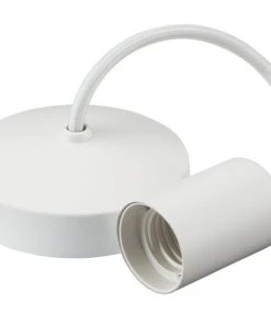 Knightsbridge 8270MW Contemporary Pendant Matt White