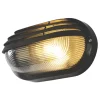 Zinc Eyelid Outdoor Oval Bulkhead Black