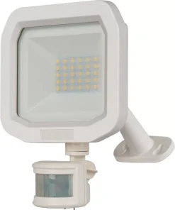 Luceco Castra Outdoor LED Floodlight With PIR Sensor White 10W 1200lm