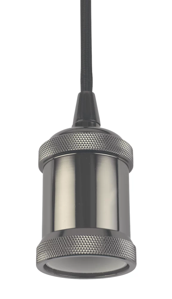 4lite Decorative Pendant Circular Blackened Silver - Image 3