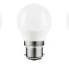 LAP BC Mini Globe LED Light Bulb 250lm 2.2W 3 Pack