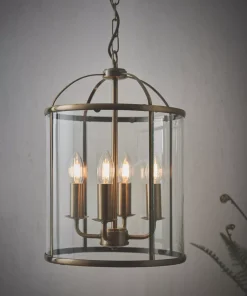 Quay Design Liberty 4-Light Pendant Antique Brass
