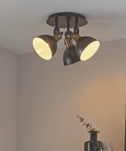 Quay Design Orion Round 3-Light Spotlight Matt Black