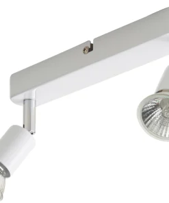 Essentials Sasha Rectangular 2-Light Spotlight White