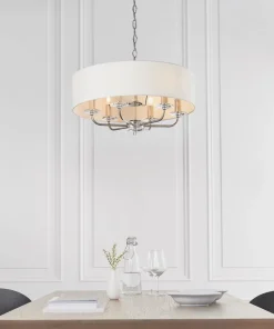 Quay Design Polaris 6-Light Pendant Bright Nickel