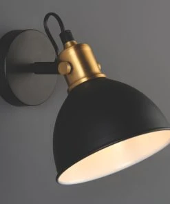Quay Design Orion Adjustable Wall Spotlight Matt Black