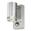 4lite Marinus Outdoor IP44 Wall Light With PIR Sensor Stainless Steel