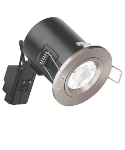 Enlite EFD Fixed Fire Rated LED Downlight Satin Nickel 5W 500lm