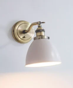 Quay Design Banbridge Adjustable Wall Spotlight Satin Taupe