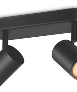 WiZ Imageo RGB & White LED Wifi-Connected 2 Adjustable Spotlights Black 10W 690lm
