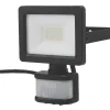 LAP Weyburn Outdoor LED Floodlight With PIR Sensor Black 10W 1000lm