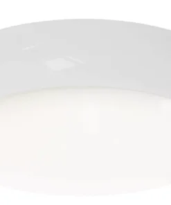 Ansell Lighting Ansell Disco Slim Indoor & Outdoor Round LED Wall / Ceiling Light White 8W 575-643lm