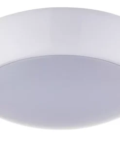LAP Amazon LED Bathroom Ceiling Light Gloss White 16W 1200lm