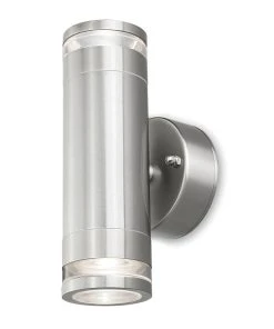 4lite Marinus Outdoor IP44 Up/Down Wall Light Stainless Steel