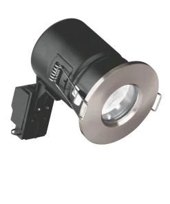 Aurora EFD Fixed Fire Rated LED Downlight Satin Nickel 5W 500lm