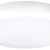 Luceco Sierra Indoor & Outdoor Round LED Bulkhead With Microwave Sensor White 24W 2000lm