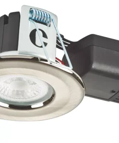 Collingwood H2 Lite 500 Fixed Fire Rated LED Downlight Brushed Steel 5W 500lm