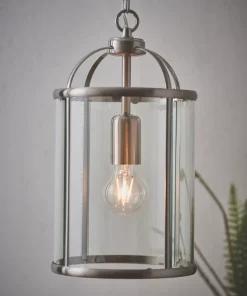 Quay Design Liberty 1-Light Pendant Satin Nickel