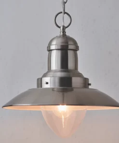 Quay Design Brim Ceiling Pendant Satin Nickel