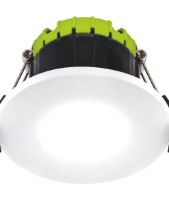 Luceco FTYPE COMPACT Fixed Cylinder Fire Rated LED Downlight White 6W 600lm