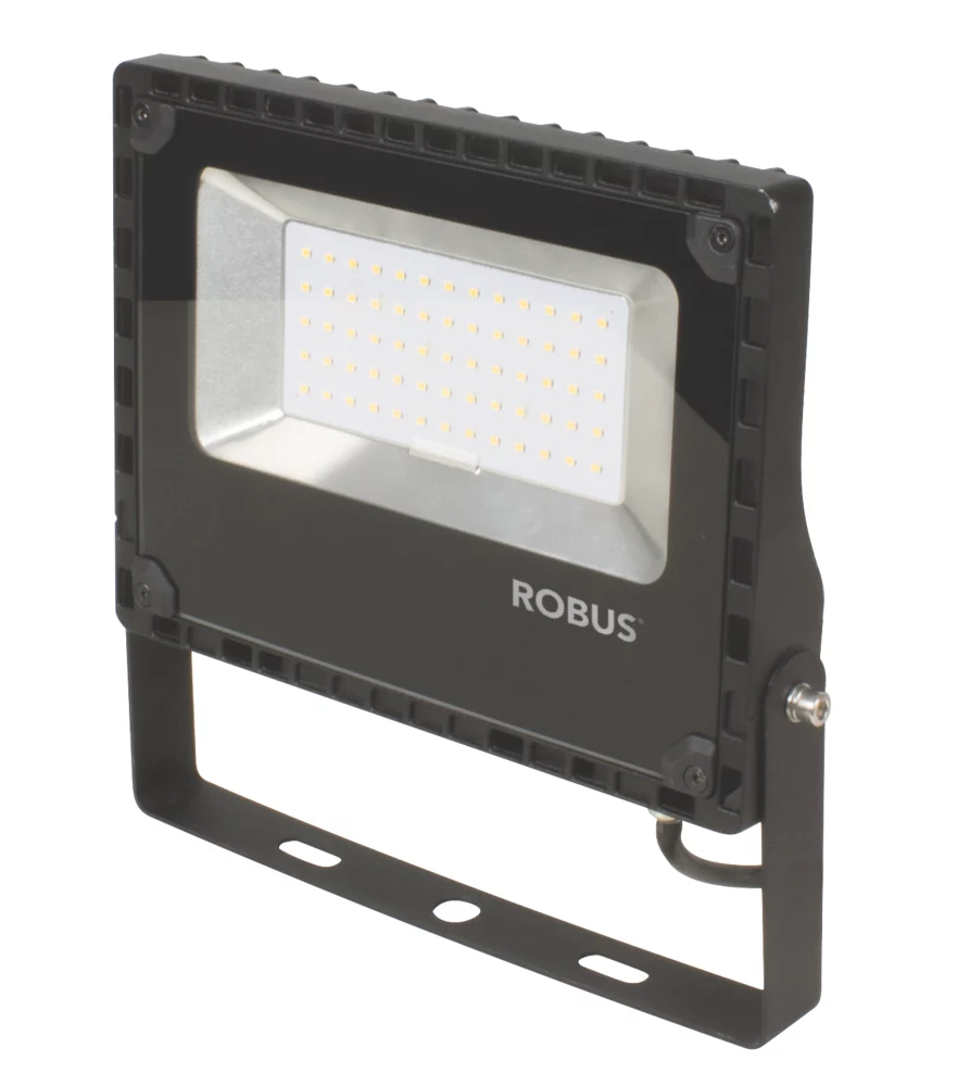 Robus Cosmic Indoor & Outdoor LED Floodlight Black 50W 5260lm