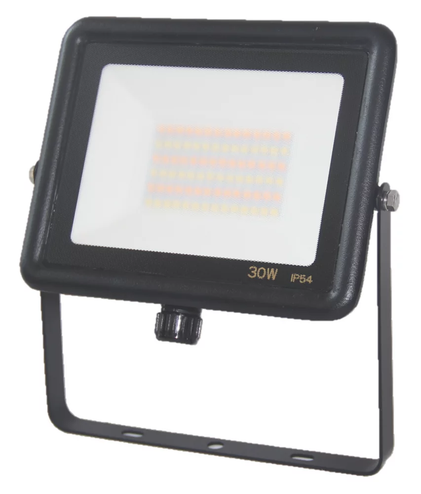 Brackenheath Indoor & Outdoor LED Floodlight Black 30W 2700lm