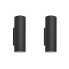 Philips Hue Appear Outdoor LED Wall Light Twin Pack Black 8W 710-1180lm 2Pk