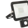 Brackenheath ISpot Outdoor LED Slim Floodlight With PIR Sensor Black 20W 1800lm