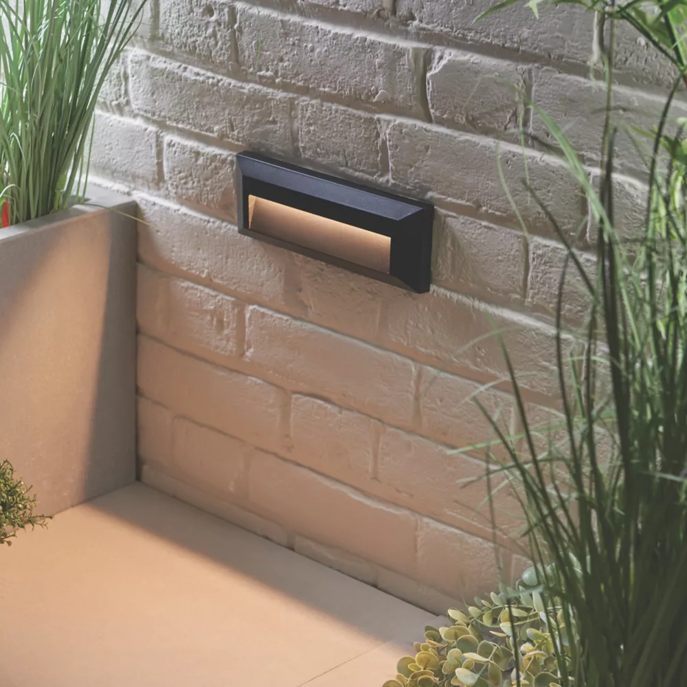 Saxby Pilot Outdoor LED Slim-Profile Brick Guide Light Black 2W 65lm - Image 5