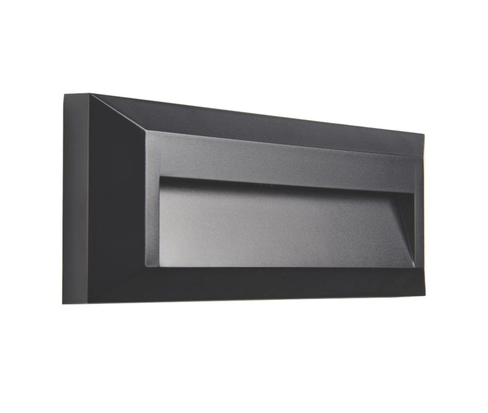 Saxby Pilot Outdoor LED Slim-Profile Brick Guide Light Black 2W 65lm