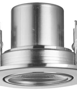 LAP Cosmoseco Tilt Fire Rated LED Downlight Satin Nickel 5.8W 450lm