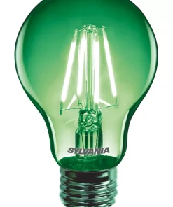 Sylvania Helios Chroma ES A60 Green LED Light Bulb 4W