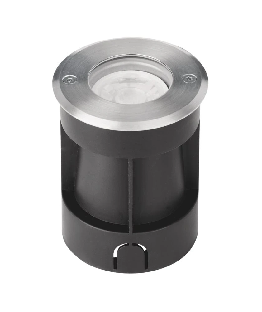 Aurora G-Lite 125mm Outdoor Recessed Ground Light Black / Stainless Steel