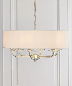 Quay Design Polaris 6-Light Pendant Brass Effect