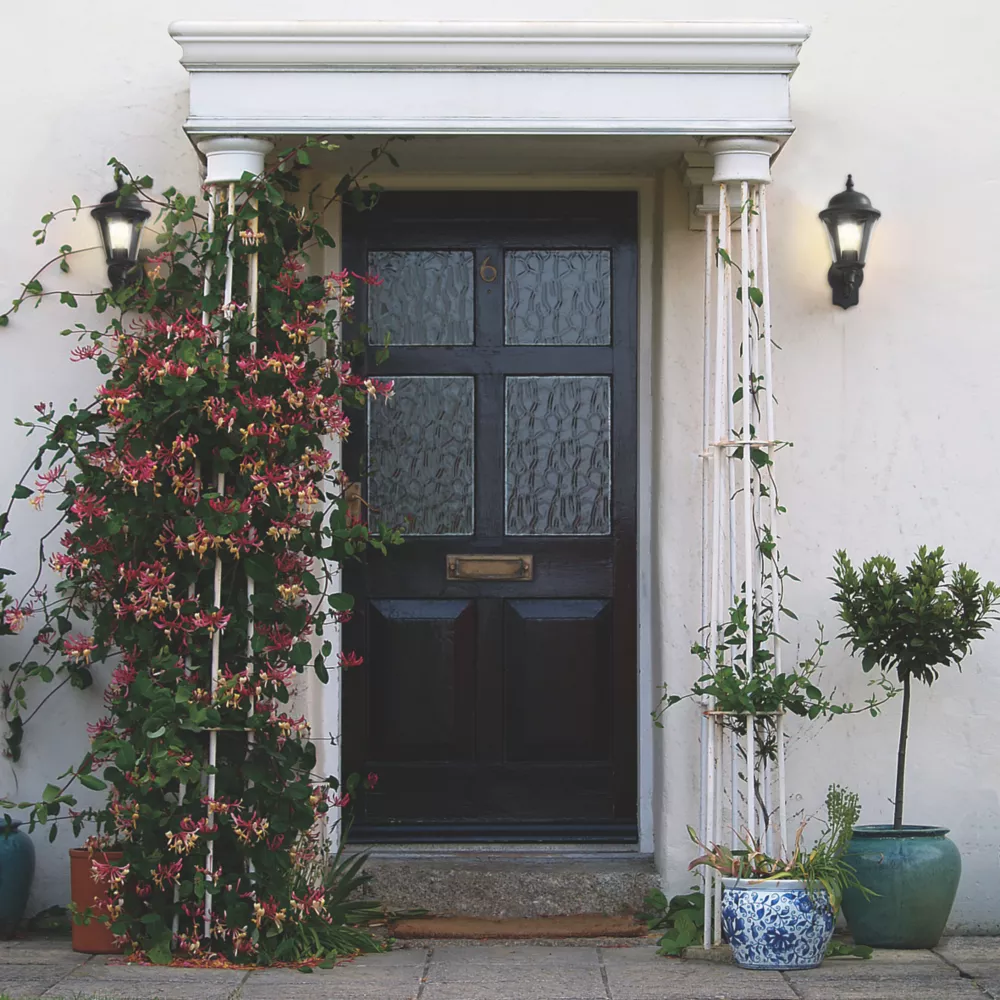 4lite Outdoor IP65 Wall Lantern With PIR Sensor Black - Image 3