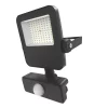 4lite Outdoor LED Floodlight With PIR Sensor Black 10W 1050lm