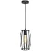 4lite WiZ Connected LED Decorative Pear Cage Smart Pendant Light Black 6.5W 720lm