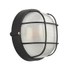 LAP Napoli Outdoor Round Caged Bulkhead Black