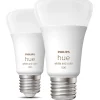 Philips Hue ES A19 RGB & White LED Smart Light Bulb 8.5W 806lm 2 Pack