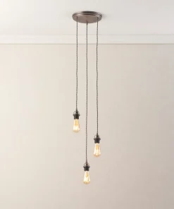 Quay Design Cable Set 3-Light Cable Set Pendant Satin Pewter