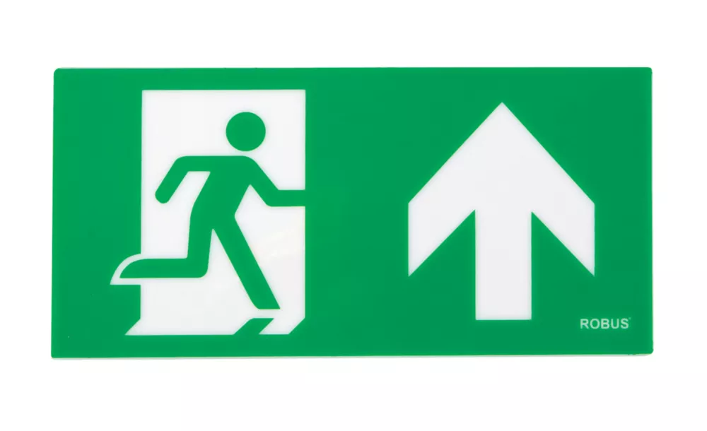 Robus Maintained Or Non-Maintained Emergency LED Exit Box With Up Arrow 4.2W 17-45lm - Image 2