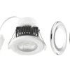 LAP Fixed Fire Rated LED Downlight White / Chrome / Brushed Nickel 8.2W 700lm